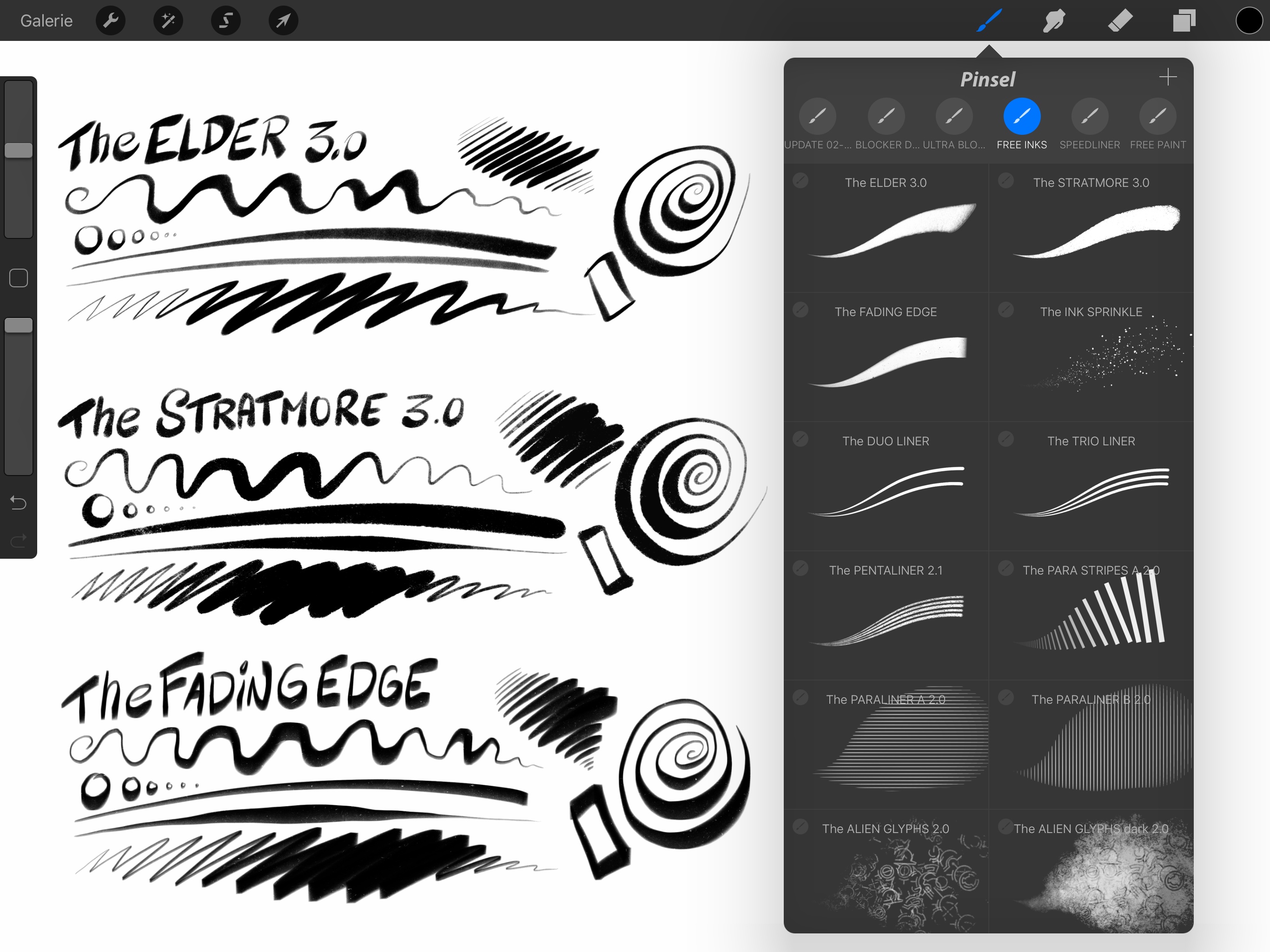 free procreate comic brushes