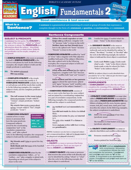 English Fundamentals 2 | Examville - Sellfy.com