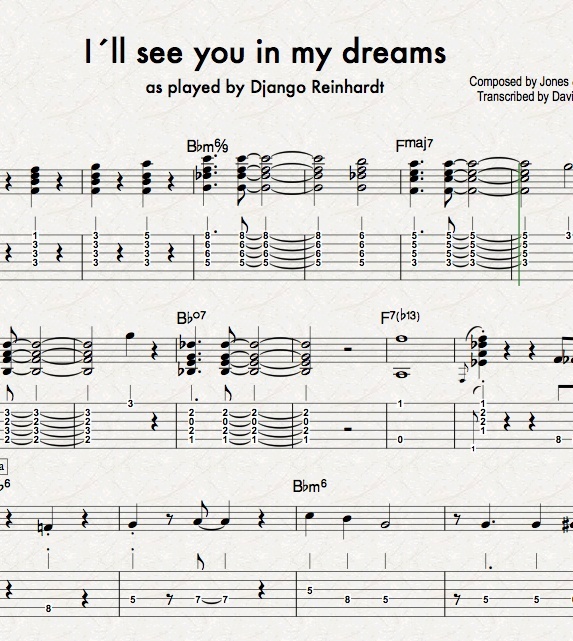 I´LL SEE YOU IN MY DREAMS (Django Reinhardt - Solo Tra