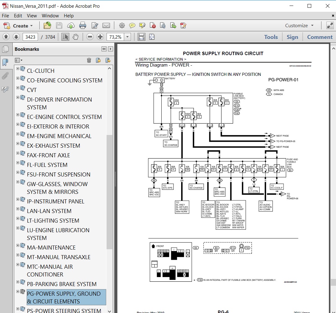 2015 Versa Wiring Manuals